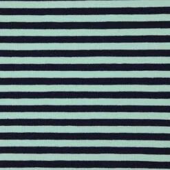 Bio Jersey Stoff Streifen Aqua Dark Ringeljersey Stoffonkel -TextilKreativ Verkaufsgeschäft Stoff Streifen aqua dark Ringeljersey Stoffonkel 857 2