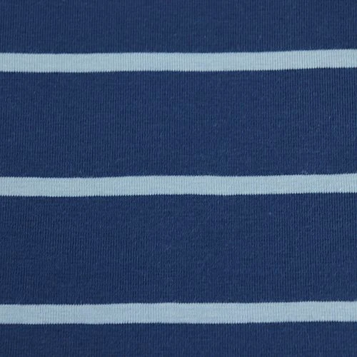 Bio Jersey Stoff Streifen Jeansblau Streifenjersey 3 Bio Jersey Stoff Streifen Jeansblau Streifenjersey – Bild 3