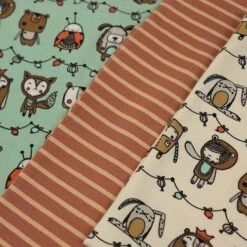 Bio Jersey Stoff Streifen Karamell Ringeljersey Stoffonkel -TextilKreativ Verkaufsgeschäft Stoff Streifen karamell Ringeljersey Stoffonkel Bio 407 2