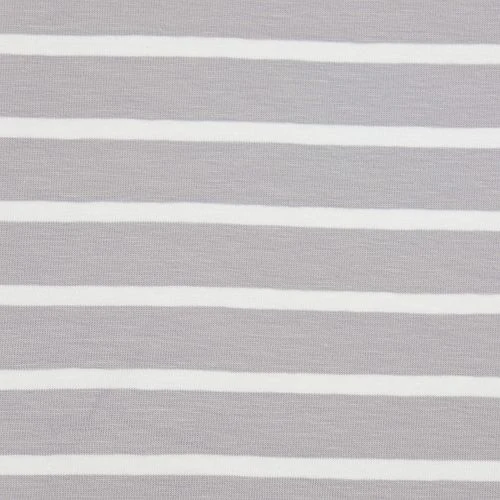 Bio Jersey Stoff Mit Streifen Hellgrau Weiß Als Ringeljersey 3 Bio Jersey Stoff Mit Streifen Hellgrau Weiß Als Ringeljersey – Bild 3