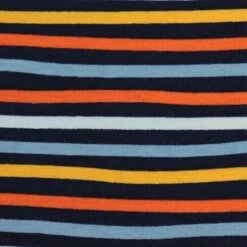 Bio Jersey Stoff Mit Streifen Navy Orange Als Ringeljersey -TextilKreativ Verkaufsgeschäft Stoff mit Streifen navy orange als 1705 2