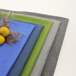 Bio Jersey Stoff Uni Indigo Blau Meliert -TextilKreativ Verkaufsgeschäft Stoff uni indigo blau meliert Bio 17 2