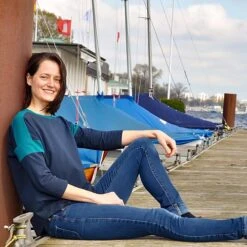 Bio Jersey Stoff Uni Navy Blau 8 Bio Jersey Stoff Uni Navy Blau -TextilKreativ Verkaufsgeschäft Stoff uni navy blau Bio Jersey 48 2