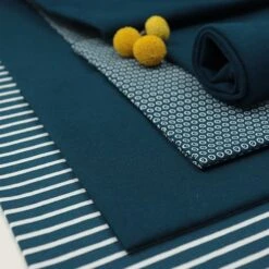 Bio Jersey Stoff Uni Water By Night Petrol Blau Stoffonkel -TextilKreativ Verkaufsgeschäft Stoff uni water by night petrol 426 2