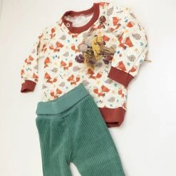 Bio Bündchen Stoff Uni Staubgrün Stoffonkel -TextilKreativ Verkaufsgeschäft Stoffonkel Bio Buendchen Stoff uni staubgruen 1639 5