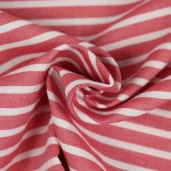 Bio Chambray Streifen Lanterne Rouge Von Amandine Cha -TextilKreativ Verkaufsgeschäft Streifen Lanterne Rouge von Amandine Cha 1347 2