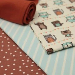 Bio Jersey Stoff Streifen Hellblau Vanille Ringeljersey Stoffonkel -TextilKreativ Verkaufsgeschäft Streifen hellblau vanille Ringeljersey Stoffonkel Bio 416 3