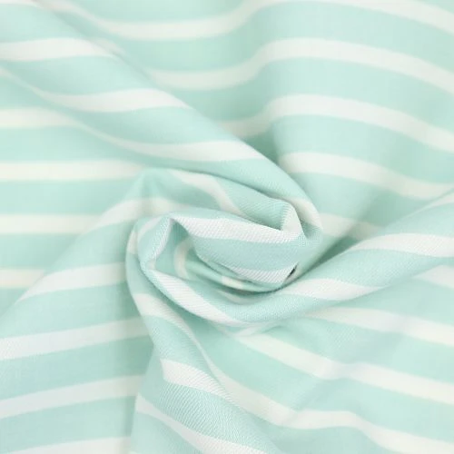 Bio Chambray Streifen Mintgrün Von Amandine Cha 3 Bio Chambray Streifen Mintgrün Von Amandine Cha – Bild 3