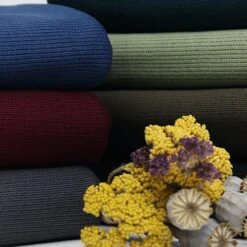 Bio Interlock Strick Uni Dunkel Bordeaux -TextilKreativ Verkaufsgeschäft Strick uni dunkel bordeaux Bio Interlock 1498 2