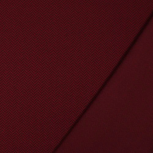 Bio Strickjacquard Fischgrät Kirsche Von Stoffonkel 2 Bio Strickjacquard Fischgrät Kirsche Von Stoffonkel – Bild 2