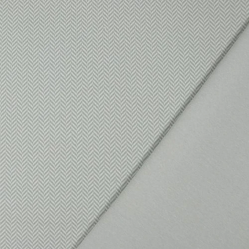 Bio Strickjacquard Fischgrät Grau Weiß Von Stoffonkel 2 Bio Strickjacquard Fischgrät Grau Weiß Von Stoffonkel – Bild 2