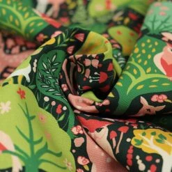 Bio Canvas Motiv Twilit Forest Vert Von Monaluna -TextilKreativ Verkaufsgeschäft Twilit Forest Vert von Monaluna Bio 1892 3