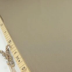 Uni Bio Popeline Candy Cotton In Taupe Von Verhees