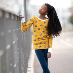 Bio Jersey Captain Walrus Navy Von Bloome Copenhagen -TextilKreativ Verkaufsgeschäft Walrus navy von Bloome Copenhagen Bio 1255 3