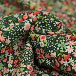 Bio Canvas Motiv Woodland Forest Emerald Von Monaluna -TextilKreativ Verkaufsgeschäft Woodland Forest Emerald von Monaluna Bio 1893 3