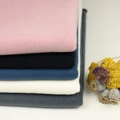 Bio Baumwollfleece Stoff Altrosa Von Fabrilogy -TextilKreativ Verkaufsgeschäft altrosa von Fabrilogy Bio Baumwollfleece Stoff 1252 3