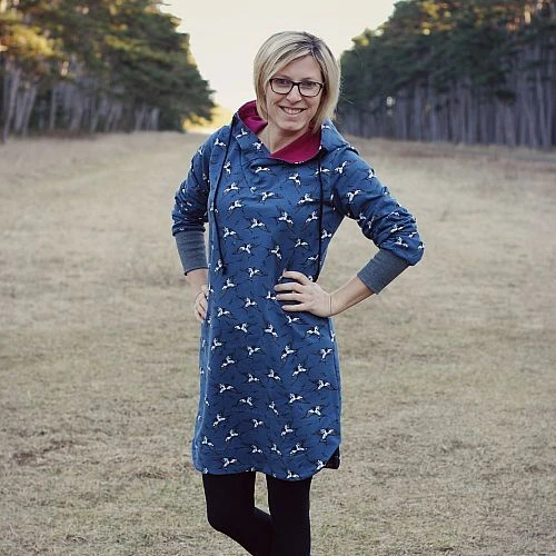 Bio Jersey Stoff Uni Bordeaux 5 Bio Jersey Stoff Uni Bordeaux – Bild 5