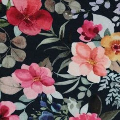 Bio Jersey Digital Flowers In Navy -TextilKreativ Verkaufsgeschäft digital Flowers in navy Bio Jersey 2143 2