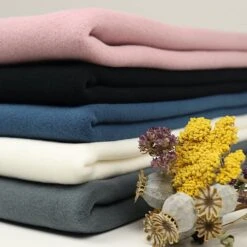 Bio Baumwollfleece Stoff Ecru Von Fabrilogy -TextilKreativ Verkaufsgeschäft ecru von Fabrilogy Bio Baumwollfleece Stoff 1250 3