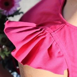 Bio Jersey Stoff Uni Fuchsia Rot -TextilKreativ Verkaufsgeschäft fuchsia rot Bio Jersey Stoff uni 30 4