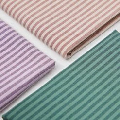 ORGANIC STRIPE COTTON In Indigo Night/Chalky Green Von Mind The MAKER -TextilKreativ Verkaufsgeschäft in Indigo Night Chalky Green von 2351 3