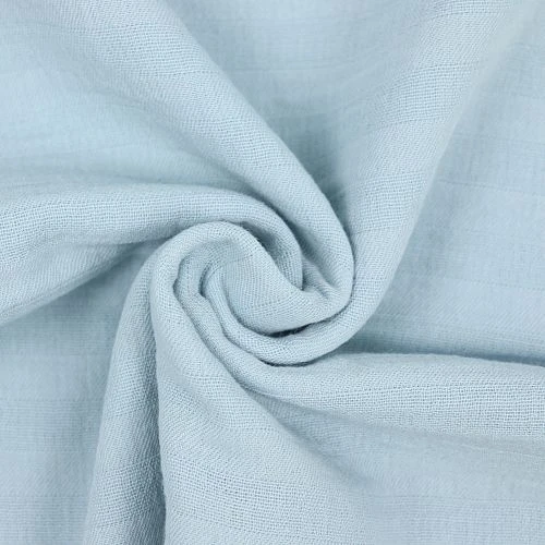 Bio Baumwollmusselin In Gletscher Blau Von Stoffonkel 3 Bio Baumwollmusselin In Gletscher Blau Von Stoffonkel – Bild 3