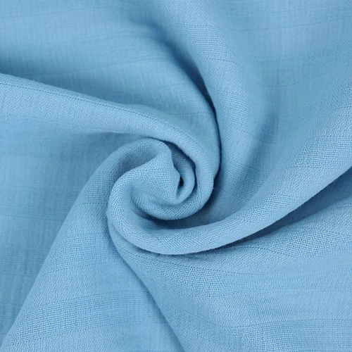 Bio Baumwollmusselin In Lichtblau Von Stoffonkel 3 Bio Baumwollmusselin In Lichtblau Von Stoffonkel – Bild 3