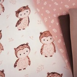 Bio Jersey Motiv Kleine Eule In Aquarellmaltechnik Von Stoffonkel -TextilKreativ Verkaufsgeschäft kleine Eule in Aquarellmaltechnik von Stoffonkel 2260 3