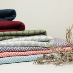 Bio Strickjacquard Fischgrät Lichtblau Von Stoffonkel -TextilKreativ Verkaufsgeschäft lichtblau von Stoffonkel Bio Strickjacquard Fischgraet 794 3