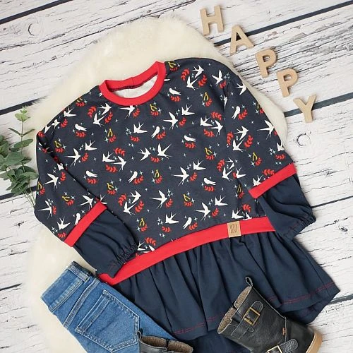 Bio Jersey Stoff Uni Navy Blau 5 Bio Jersey Stoff Uni Navy Blau – Bild 5