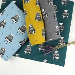 Bio Jersey Captain Walrus Ocker Von Bloome Copenhagen -TextilKreativ Verkaufsgeschäft ocker von Bloome Copenhagen Bio Jersey 548 4