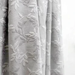 Bio Relief Strickjacquard Shiny Leaves Platin Von Stoffonkel -TextilKreativ Verkaufsgeschäft platin von Stoffonkel Bio Relief Strickjacquard 812 5