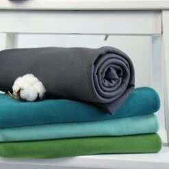 Bio Interlock Jersey Uni Dunkelgrau -TextilKreativ Verkaufsgeschäft uni dunkelgrau Bio Interlock Jersey 925 3