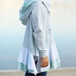 Bio Jersey Stoff Uni Eisblau 7 Bio Jersey Stoff Uni Eisblau -TextilKreativ Verkaufsgeschäft uni eisblau Bio Jersey Stoff 45 3