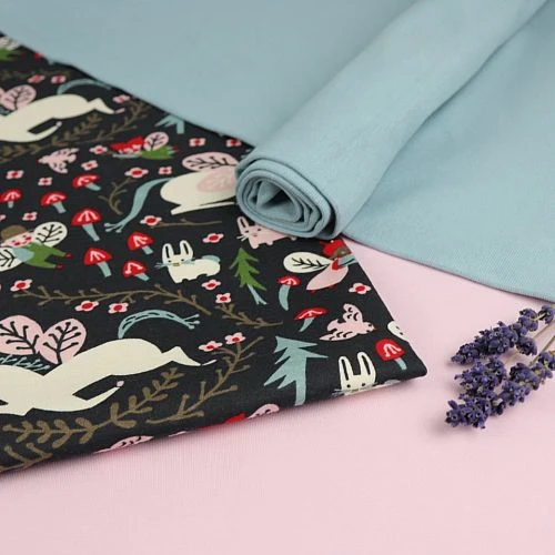 Bio Jersey Stoff Uni Hellrosa 4 Bio Jersey Stoff Uni Hellrosa – Bild 4