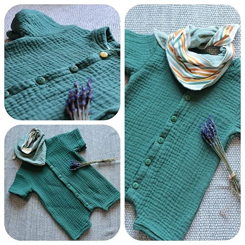 Bio Triple Gauze Uni In Emerald Von Verhees 4 Bio Triple Gauze Uni In Emerald Von Verhees – Bild 4