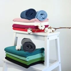 Bio Interlock Jersey Uni Rot -TextilKreativ Verkaufsgeschäft uni rot Bio Interlock Jersey 926 3