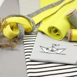 Bio Jersey Stoff Streifen Weiß Schwarz Ringeljersey Stoffonkel -TextilKreativ Verkaufsgeschäft weiss schwarz Ringeljersey Stoffonkel Bio Jersey 418 4